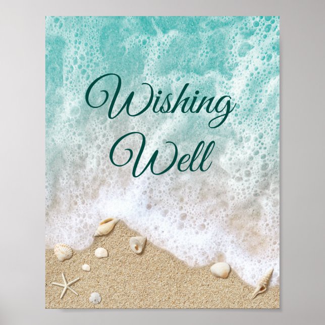 Wellen am Strand, die ein gutes Poster wünschen (Vorne)