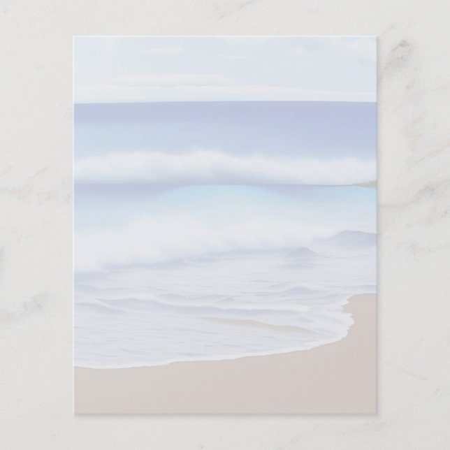Wellen an der Beach Stationery (Vorderseite)