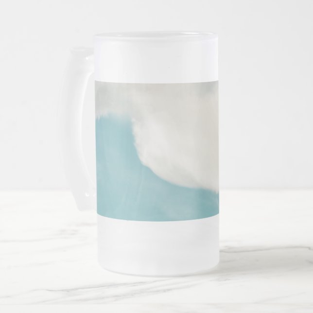 Wellen auf allen Wegen Mattglas Bierglas (Vorderseite Links)