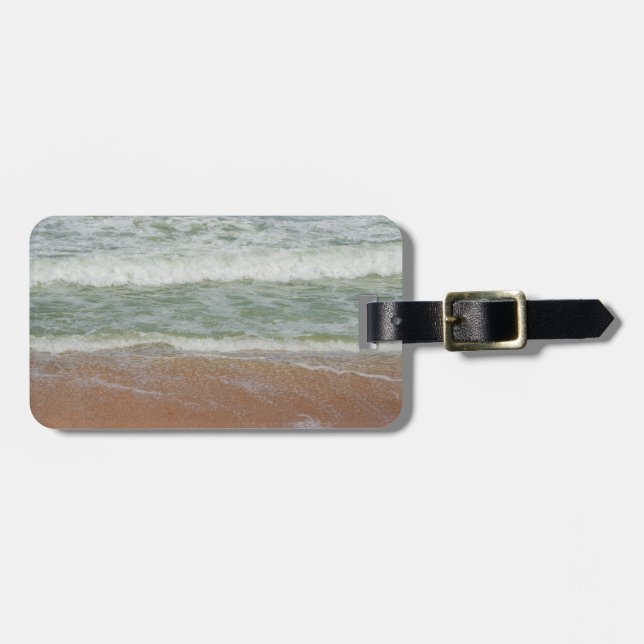 Wellen auf dem tropischen Strand Gepäckanhänger (Vorderseite horizontal)