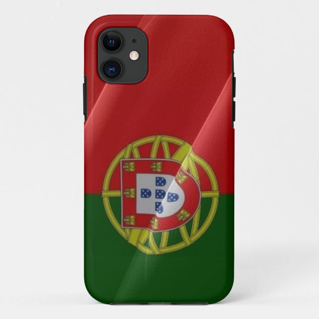 Wellen der portugiesischen Flagge - Case-Mate iPhone Hülle (Rückseite)