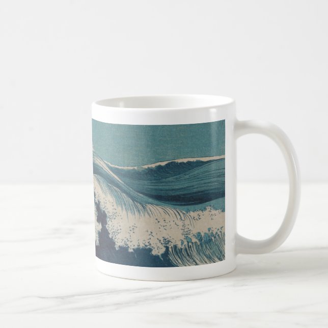 Wellen durch Konen Uehara Kaffeetasse (Rechts)