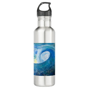Wellen-Entwurfs-Brandungs-San Diego Strand-Ozean Edelstahlflasche