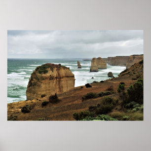 Wellen gegen die Zeit - Great Ocean Road Poster