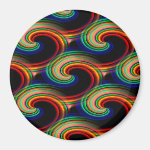Wellen in Farben.... Magnet