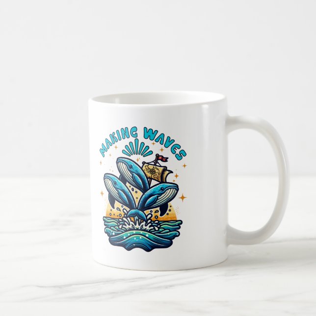 Wellen Kaffeetasse (Rechts)
