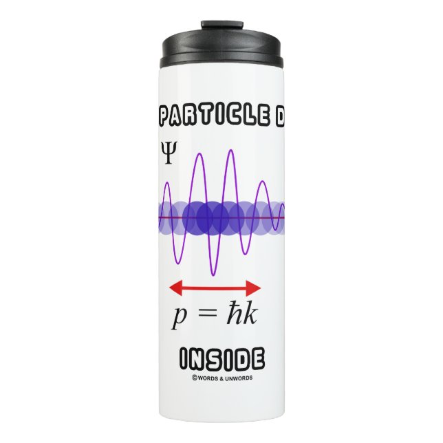 Wellen-Teilchen-Dualität innerhalb des Grundsatzes Thermosbecher (Vorderseite)