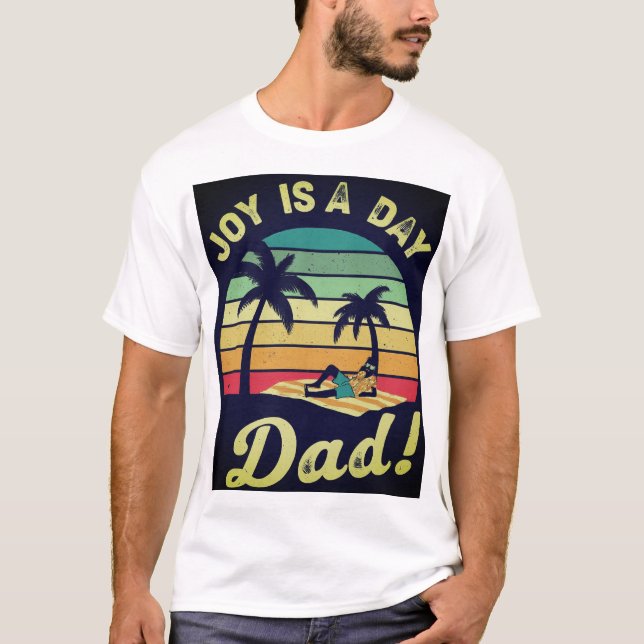Wellen und Erinnerungen mit Vater herstellen T-Shirt (Vorderseite)