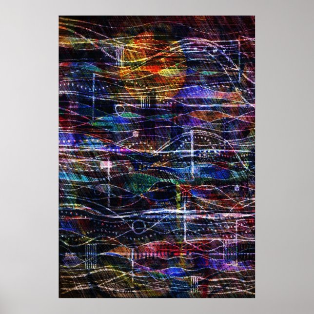 Wellen und Partikel Poster (Vorne)