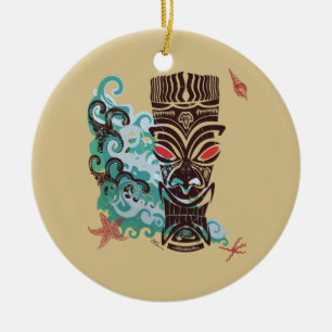 Wellen von TIki Keramik Ornament