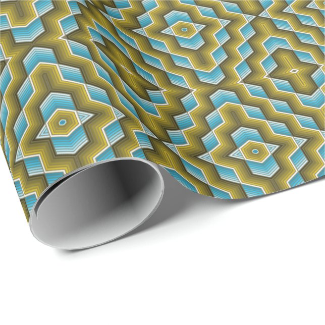 Wellen-Wrapping-Papier Geschenkpapier (Rolleneckpunkt)