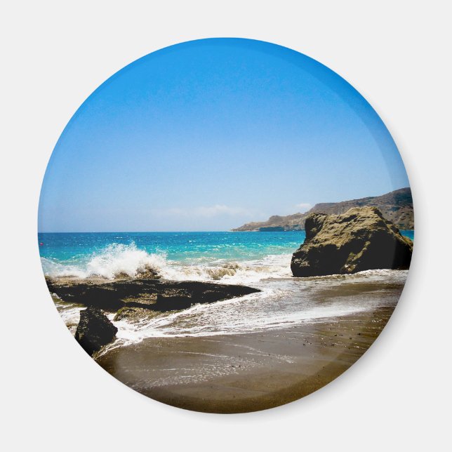 Wellenabsturz am Strand Magnet (Vorne)