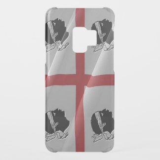Wellenartig bewegende Flagge Sardiniens Uncommon Samsung Galaxy S9 Hülle