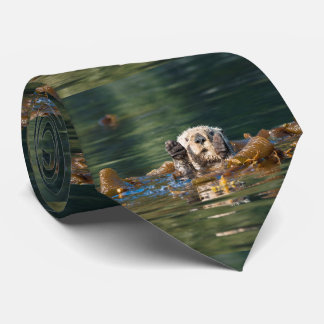 Wellenartig bewegender Seeotter Krawatte