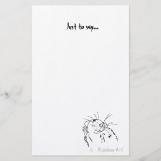 Wellenartig bewegendes Ratten-Briefpapier Briefpapier