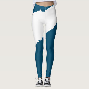 Wellenblau Leggings
