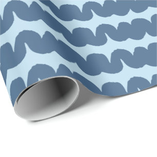 Wellenbrecher-Streifen Blaues Navy-Wrapping-Papier Geschenkpapier