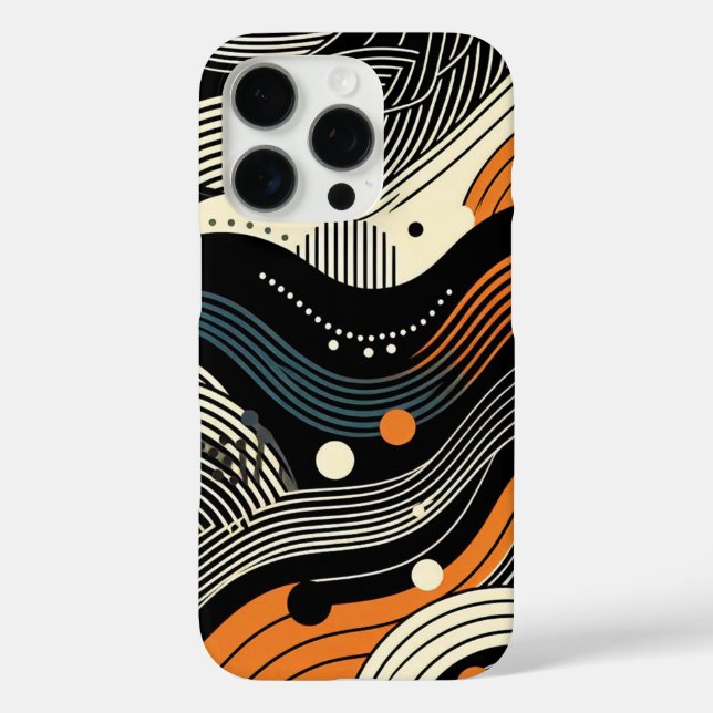 Wellenform Orbit iPhone 16 Pro Hülle (Rückseite)