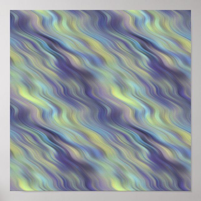Wellenförmige Lavendel-Textur Poster (Vorne)