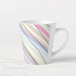 Wellenförmige Pastellfarben Milchtasse