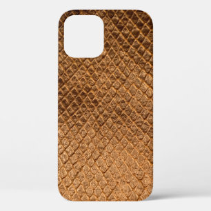 Wellenförmige Textur Hintergrund Bronze-Schlangenl Case-Mate iPhone Hülle