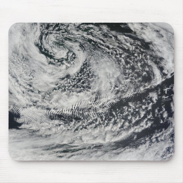 Wellenförmige Wellenwolken 2 Mousepad (Vorne)
