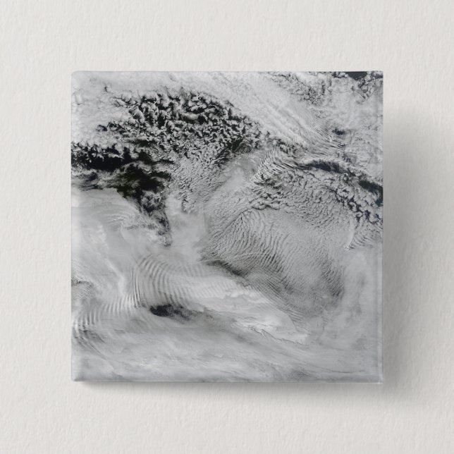 Wellenförmige Wellenwolken Button (Vorderseite)