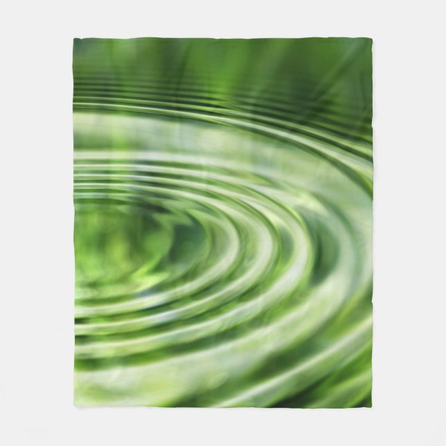 Wellenkonzentrische Wellen Fleecedecke (Vorderseite)