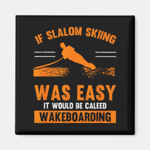 Wellenliebhaber Sport Slalom Skifahren war leichte Magnet