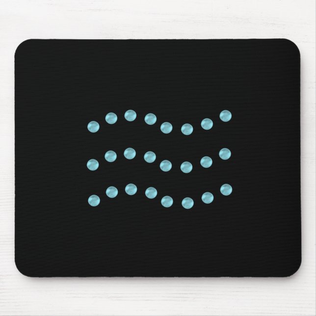 Wellenlinien Mousepad (Vorne)