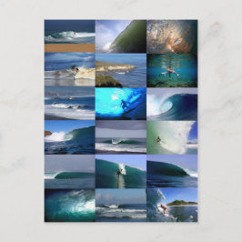 Wellenmontage Postkarte