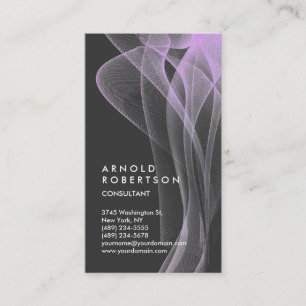 Wellenmuster Abstract Design Trendiges Einzigartig Visitenkarte