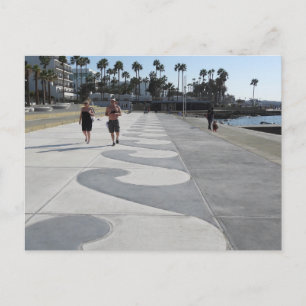 Wellenmuster an der Uferpromenade von Paphos, Zype Postkarte