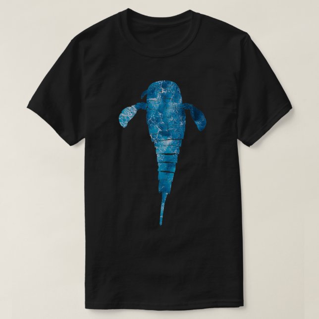 Wellenmuster der Eurypteriden-Seeskorpion T-Shirt (Design vorne)