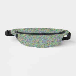 Wellenmuster in bunten Farben  Bauchtasche