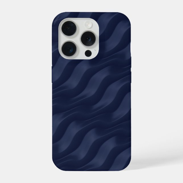 Wellenmuster iPhone 15 Pro Hülle (Rückseite)