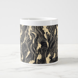 Wellenmuster Jumbo-Tasse