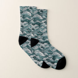 Wellenmuster Socken