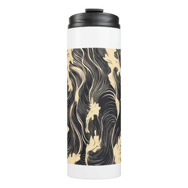 Wellenmuster Thermosbecher (Vorderseite)