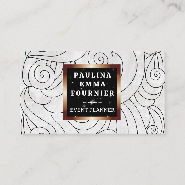 Wellenmuster Visitenkarte (Vorderseite)