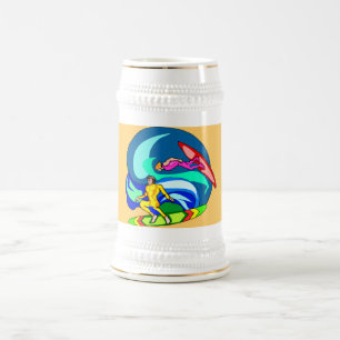 Wellenreiten - bierglas