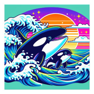 Wellenreiten Fotodruck