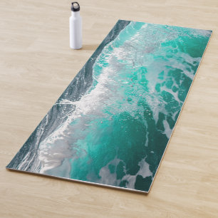 Wellenreiten (mit personalisiertem Namen) Yoga Mat Yogamatte