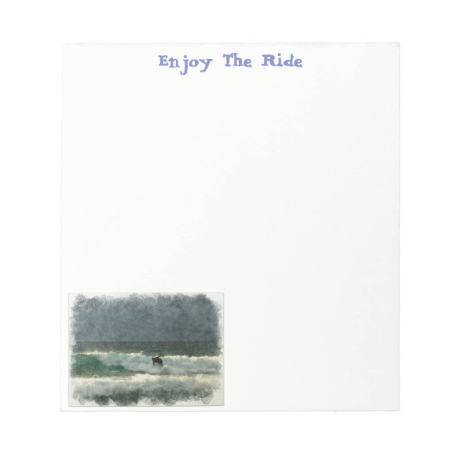 Wellenreiten Notizblock (Vorderseite)