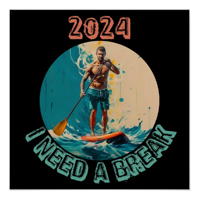 Wellenreiten: sup paddle board surfedition poster (Vorderseite)