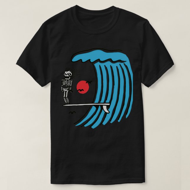 Wellenreiten T-Shirt (Design vorne)