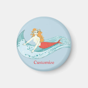 Wellenreitende Meerjungfrau Thunder_Cove Magnet