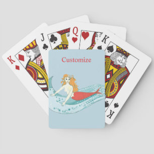 Wellenreitende Meerjungfrau Thunder_Cove Spielkarten