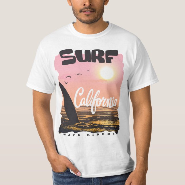Wellenreiter aus Kalifornien T-Shirt (Vorderseite)