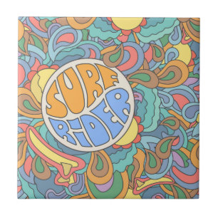 Wellenreitmuster Fliese